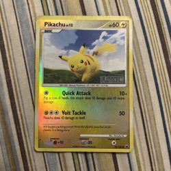 Pikachu Pokémon Promos 70/100 TCG Card