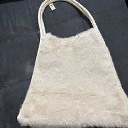 PINK Furry Tote. New With Tag. Original Price 59.95