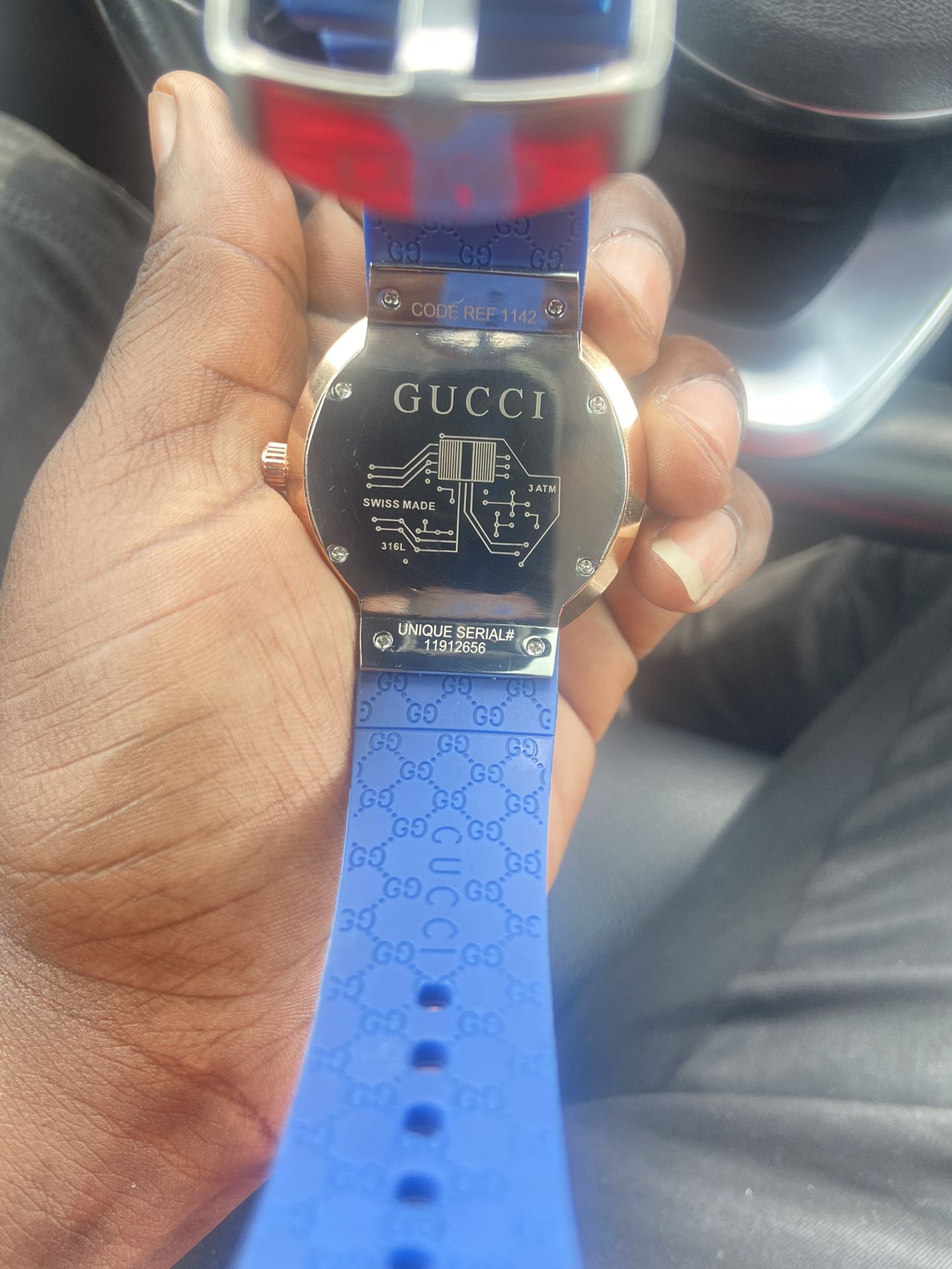 Serial 11912656 Gucci Watch 1142 Fake Gucci Watch Code Ref 1142