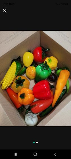 Vintage Glass VEGETABLES 