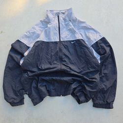 Vintage Nike y2k Silver windbreaker 