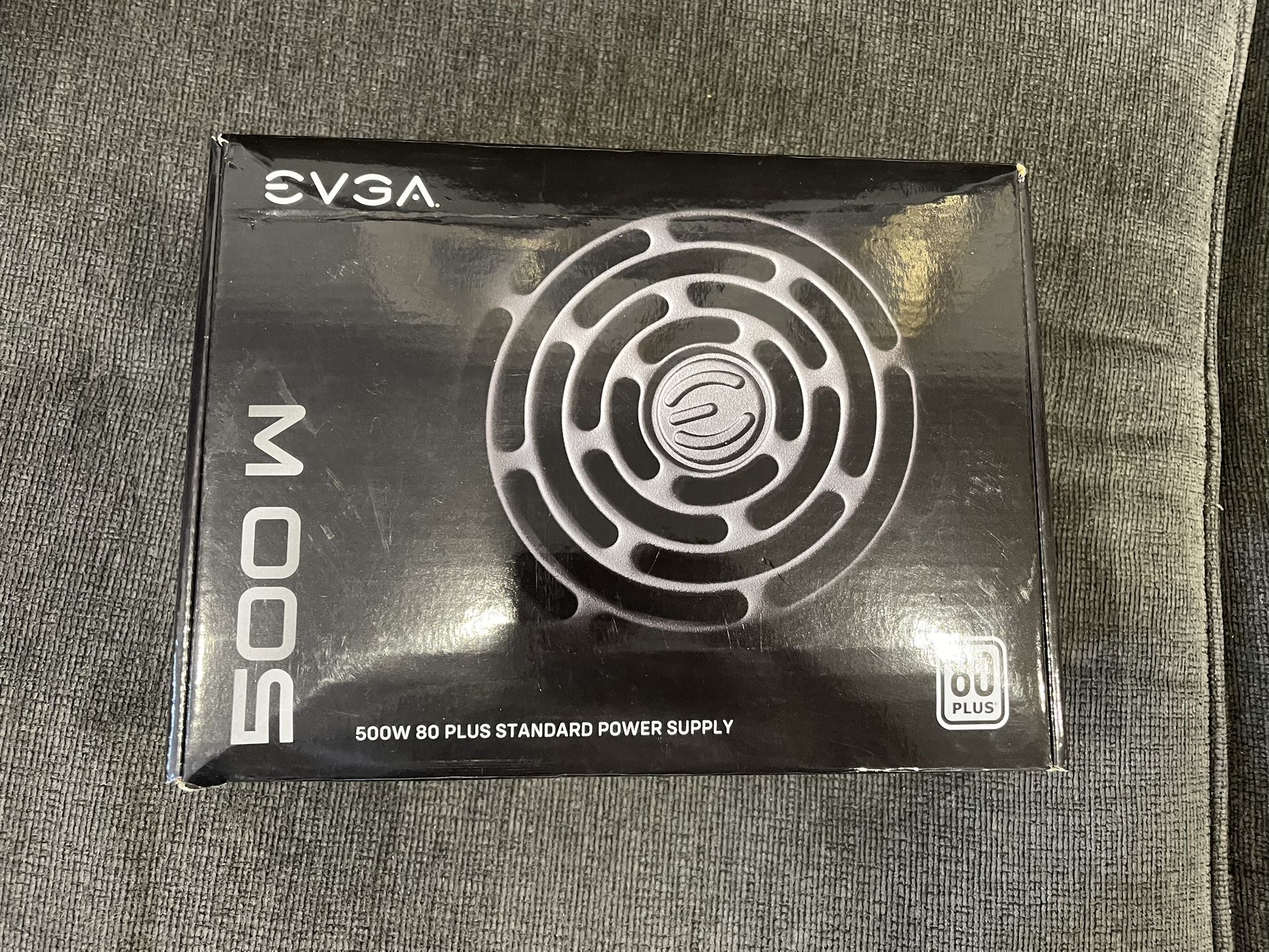 EVGA 500 W1 500W 80Plus Power Supply Unit 100-W1-0500-KR with Power Cable & Box