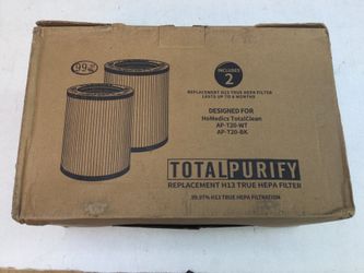 2 PACK Homedics TotalClean  Designed for AP-T20-WT, AP-T20-BK  Replacement H13 TRUE HEPA FILTER Air Purifier Filter  AP-T20FL