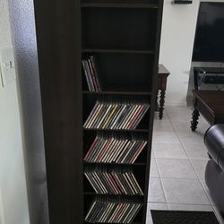 Prepac Large 4-Sided Spinning Tower, Espresso