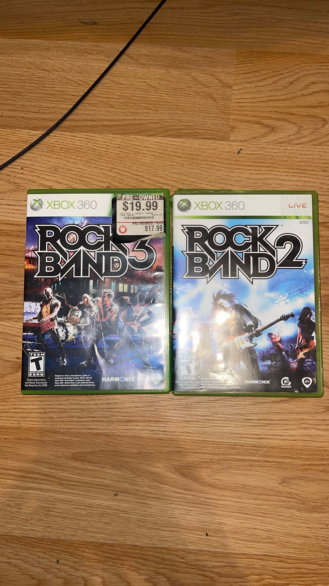 Rock Bad 3 And Rock Band 2 For Xbox 360 Take Both For 40