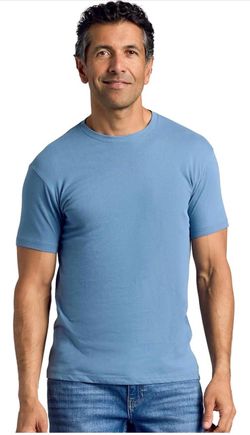 2 Pack True Classic Mens T-Shirts – Short Sleeve Crew Neck Premium Athletic Fitted Cotton-Poly Mens T-Shirts, Soft Breathable Plain Crew Neck Tee, Ca