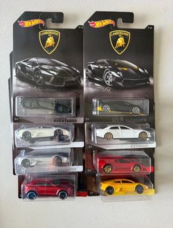 Hot Wheels Walmart Exclusive LAMBORGHINI SERIES Complete Set of 8 BE3