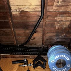 *ALL EQUIPMENT INCLUDED ROGUE FITNESS MONSTER SERIES RACK