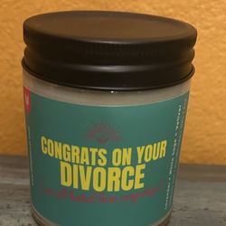 New Candle. Congratulations On Your Divorce   Theme 