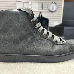 Gucci Brooklyn GG Supreme High Top Sneaker Shoes SZ 9