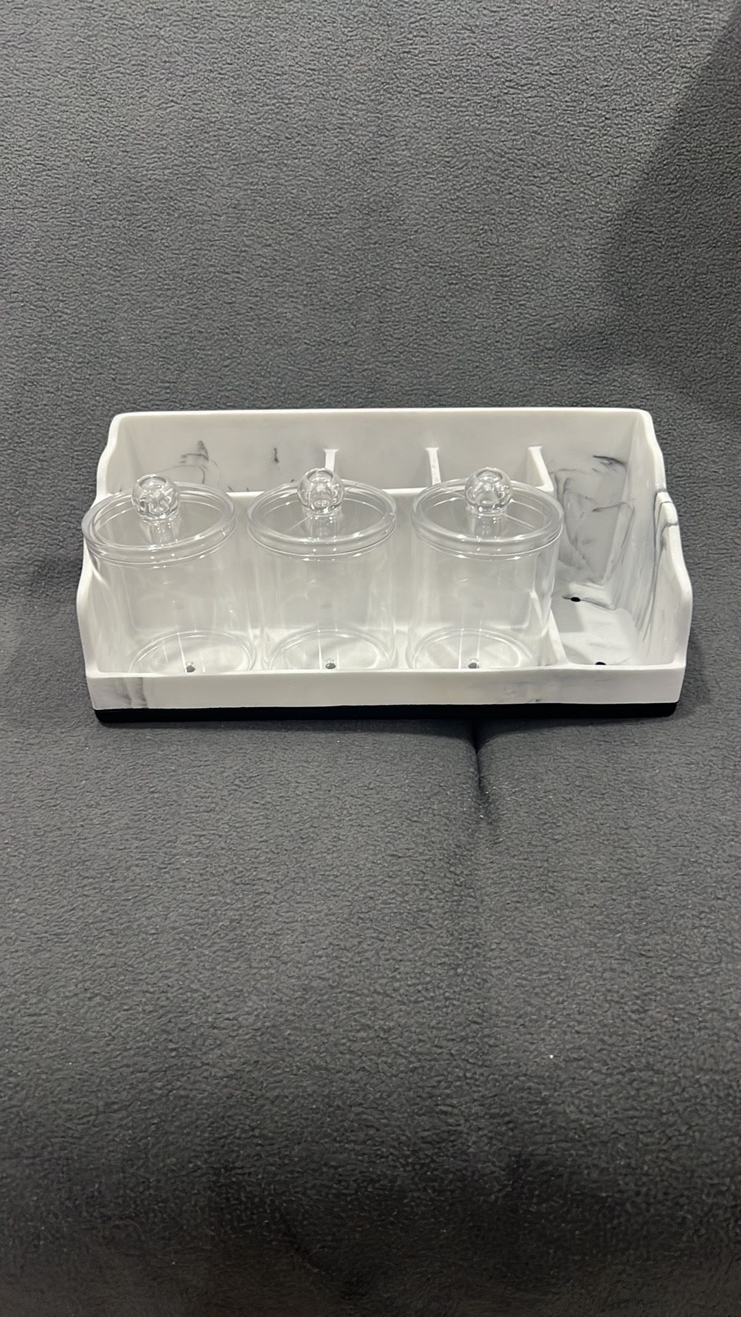 Marble Organizer with Clear Jars