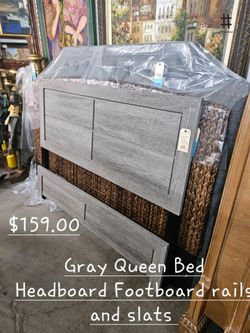 Queen Bed GrayWe are located at 2811 East Bell road. Another Time Around Furniture.