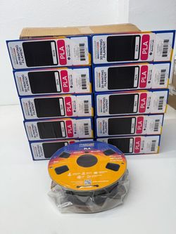 10 pack OVERTURE PLA 1.75mm Filament, 1kg Black - total 10KG for 3D printers