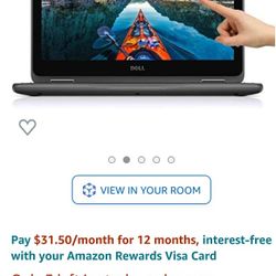 Dell Inspiron 11 3185 2-in-1 Laptop, 11.6" Touch Screen, AMD A9, 4GB Memory