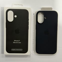 Iphone 17 Black Silicone Apple Case