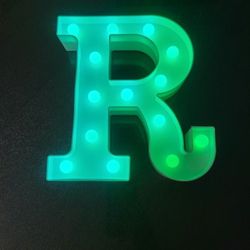 Letter "R" Light 