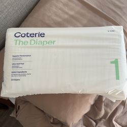 Coterie Diapers Size 1 (8 lb - 12 lb) 15 packs total