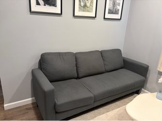 Dark grey couch