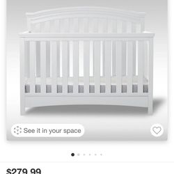 4 In 1 Convertible Crib / Toddler Bed 