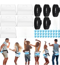 5 Sets Baby Shower Games Bridal Funniest Baby Shower Play, Interactive Shaking Balls for Boy or Girl, Table Tennis Twerk Game (Blue)