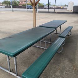 LIFETIME Picnic Tables Outdoor Heavy-Duty Camping Benchs-2 Available USED
