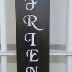 Wooden Hand-Painted Indoor/Outdoor Welcome Sign