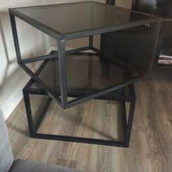 SAYGOER Glass Coffee Table