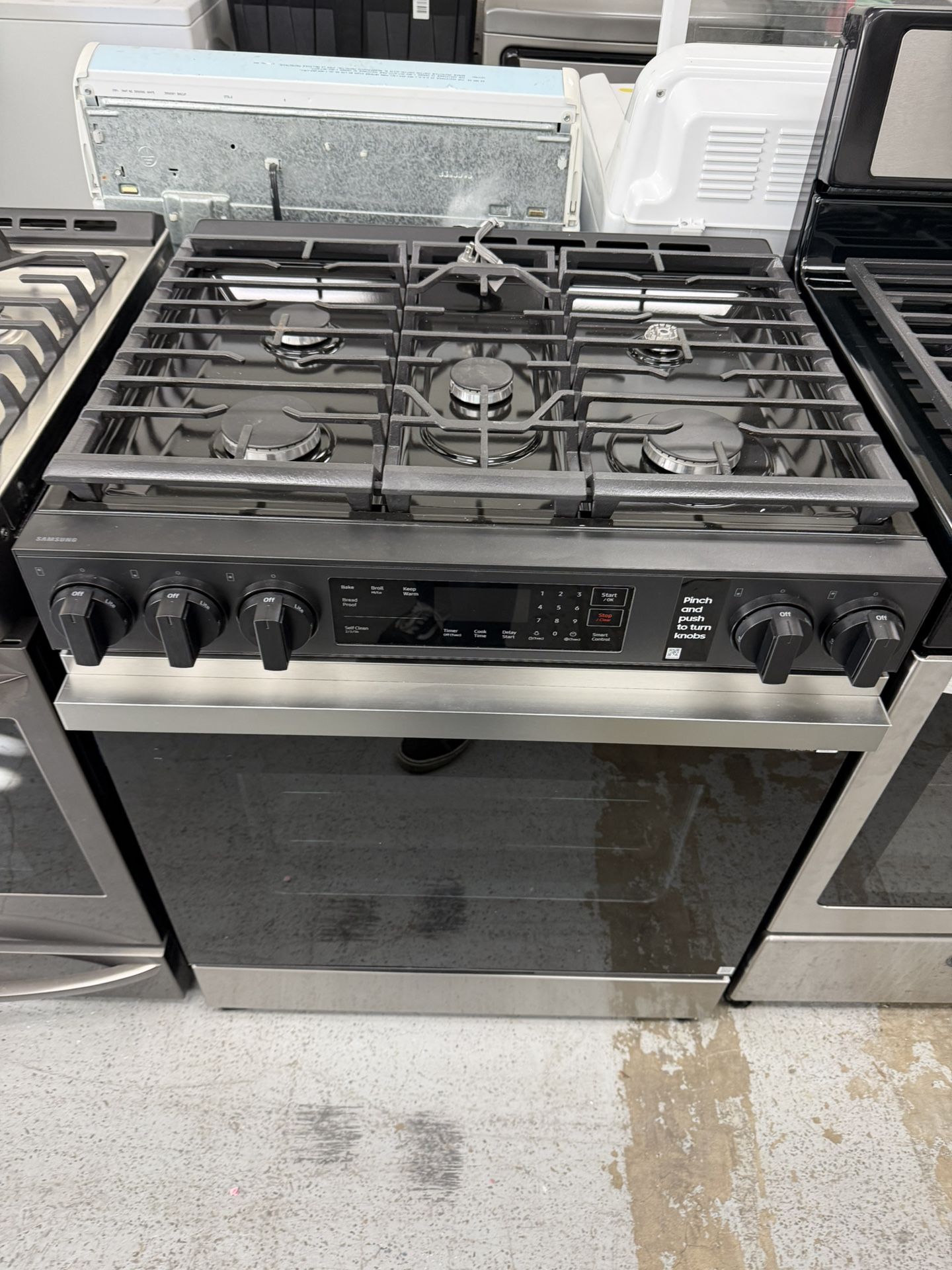 Samsung Gas Stove Slide In Stainless Steel