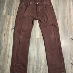 Brown Levi 501 Jeans 