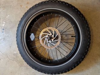 New 20x4 Fat Tire front wheel (Rim + Tire + Tube + Brake disc)