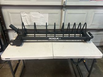 Rogue, Horizontal Plate Rack, Bumper Plate Storage, Gym Organizer, CrossFit, Garage Gym  Rogue Weight Plate Storage Rack – Heavy‑Duty, Gym‑Grade, Buil