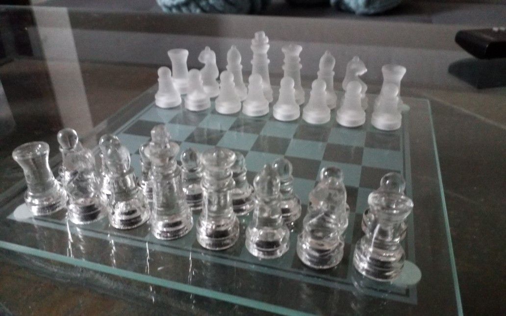 Glass Chess Set
