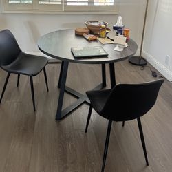 Ashley centiar round dining table with 2 chairs 