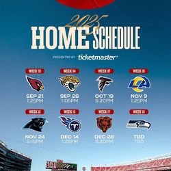 2025 49ERS SEASON TICKETS (ROW 5 SEC 126)