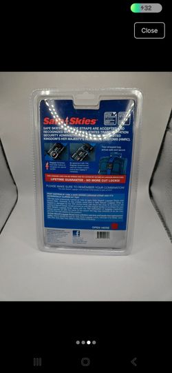 Brand New Safe Skies Travel Luggage Belt - Black