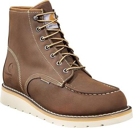 NEW Size 7.5 Or 8 Wide Or 11.5 Wide Work Boots Carhartt Men Waterproof Wedge Steel Toe Boot