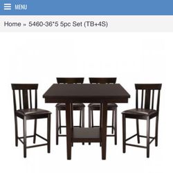 Table + 4 Chairs 5460
