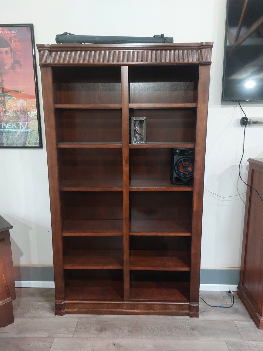 2 Solid Wood Heavy Duty Bookshelves