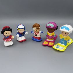 Little people Winter Olympics and snow skiers