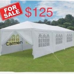 10x30' Wedding Party Canopy Tent Outdoor Gazebo with 8 Removable Sidewalls