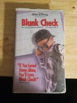 Walt Disney Blank Check  Movie VHS