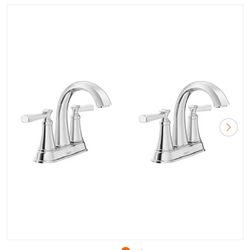 American Standard Rumson 4 in. Centerset Double Handle Bathroom Faucet in Polished Chrome (2-pack) $79