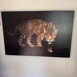Awesome leopard painting