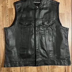 Motorcycle Leather Vest