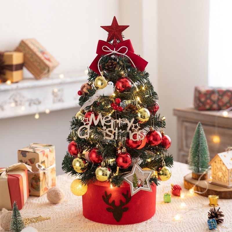 24” Tabletop Christmas Tree W/ Lights Christmas Decorations