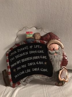 Santa Plaque 