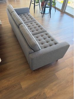 Beautiful EQ3 Reverie Sofa in Slate Blue