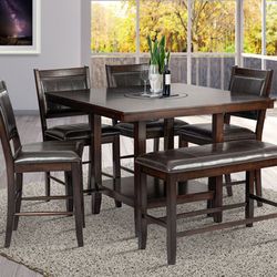 NEW IN BOX - 6-PC Counter Height Breakfast Table Set 