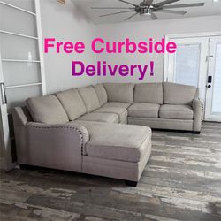 Free Curbside Delivery! Large Sectional Couch