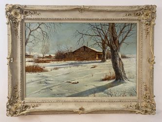 Oil painting on canvas by ROY REECE 